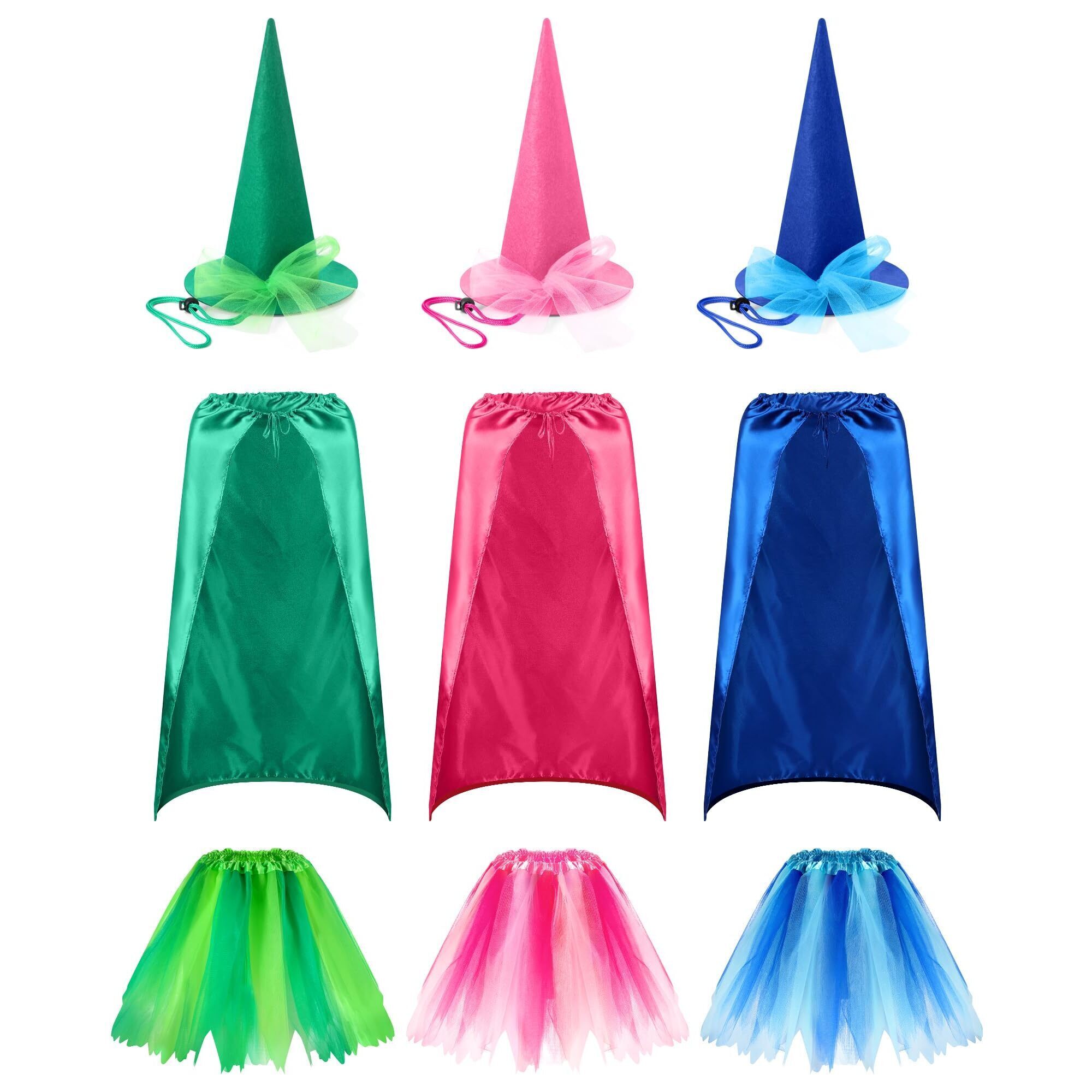 5797 9 Pcs Halloween Witch Costume Accessoriess Set For Witch